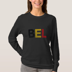 T-shirt Drapeau vintage Belgique Football Sport Drapeau ci