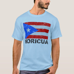 T-shirt Drapeau vintage Boricua de Porto Rico
