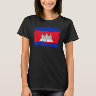 T-shirt Drapeau vintage Cambodge Fête de l'indépendance ca