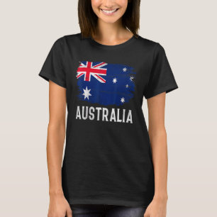 T-shirt Drapeau Vintage d'Australie pour Australien  