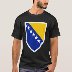 T-shirt Drapeau Vintage de Bosnie Fière Bosniaque