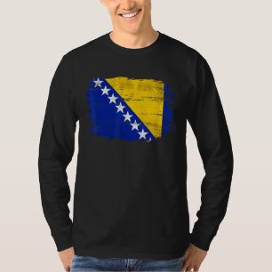 T-shirt Drapeau vintage de Bosnie-Herzégovine pour bosnien