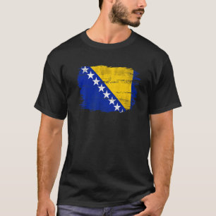 T-shirt Drapeau vintage De Bosnie-Herzégovine Pour La Bosn