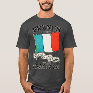 T-shirt Drapeau vintage de la France