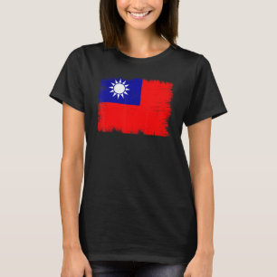 T-shirt Drapeau vintage de la province de Chine de Taiwan 