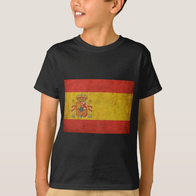 T-shirt Drapeau vintage de l'Espagne (Devant)