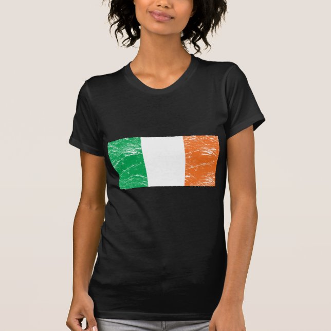 T-shirt Drapeau vintage de l'Irlande (Devant)