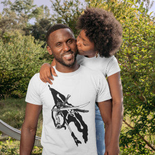 T-shirt Drapeau vintage de Pirates, os croisés du crâne Jo