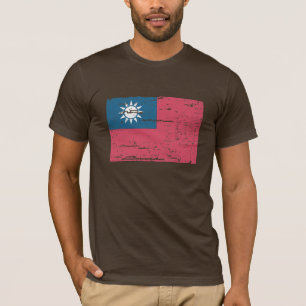 T-shirt Drapeau vintage de Taïwan
