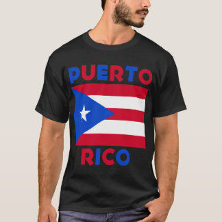 T-shirt Drapeau vintage des années 80 de Porto Rico Corey 