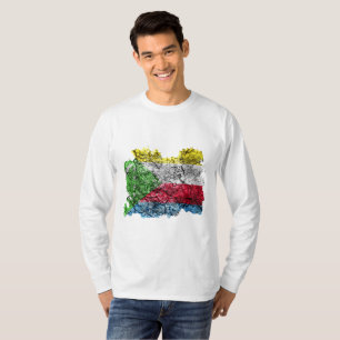 T-Shirt Drapeau Vintage des Comores