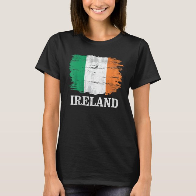 T-shirt Drapeau Vintage d'Irlande   (Devant)