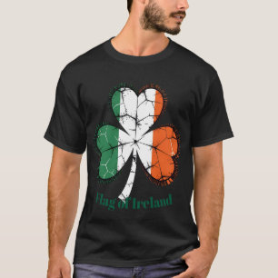 T-shirt Drapeau vintage d'Irlande Trèfle – Célébrez St. P