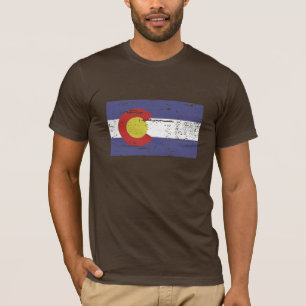 T-shirt Drapeau vintage du COLORADO