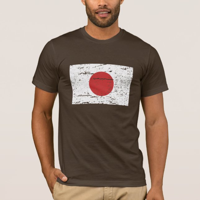 T-shirt Drapeau vintage du Japon (Devant)