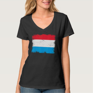 T-shirt Drapeau vintage du Luxembourg Fête de l'indépendan