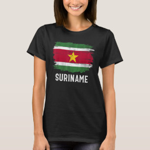 T-shirt Drapeau vintage du Suriname pour le Surinamais