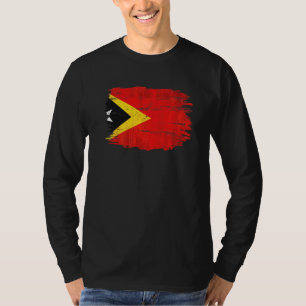 T-shirt Drapeau vintage du Timor-Leste
