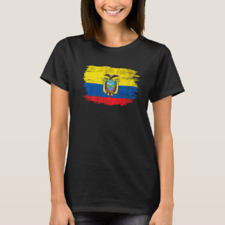 T-shirt Drapeau Vintage Équateur Pour Équatorien
