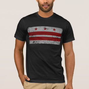 T-shirt Drapeau vintage Grunge de Washington D.C.