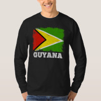 Drapeau vintage Guyana Pays Drapeau rétro Guyane