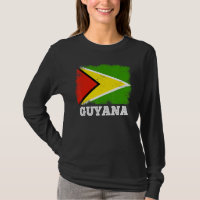 Drapeau vintage Guyana Pays Drapeau rétro Guyane