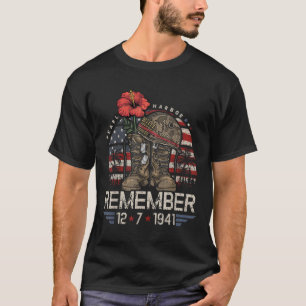 T-shirt Drapeau vintage Hawaii Usa Tee, Pearl Harbour