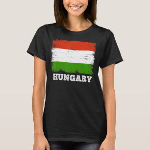 T-shirt Drapeau vintage Hongrie Pays Rétro Drapeau Hongroi