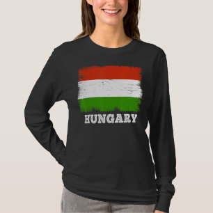 T-shirt Drapeau vintage Hongrie Pays Rétro Drapeau Hongroi
