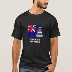 T-shirt Drapeau vintage Îles Caïmanes Drapeau rétro Caïman