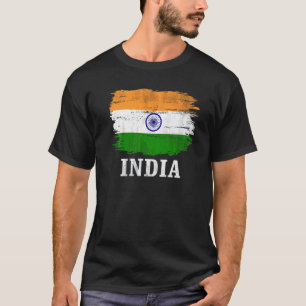 T-shirt Drapeau vintage indien