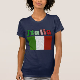 T-shirt Drapeau vintage Italie