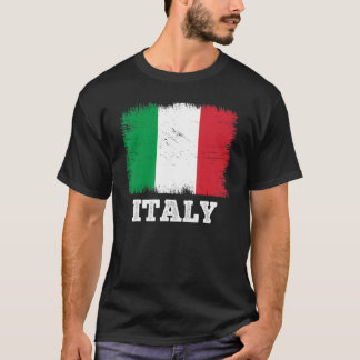 T-shirt Drapeau vintage Italie Pays Drapeau rétro Italien