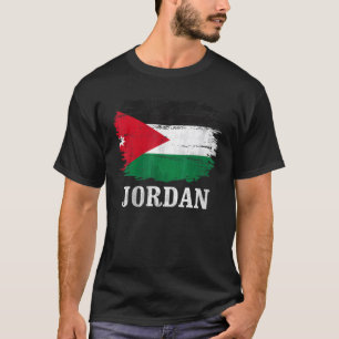 T-shirt Drapeau vintage Jordanie pour un cadeau jordanien