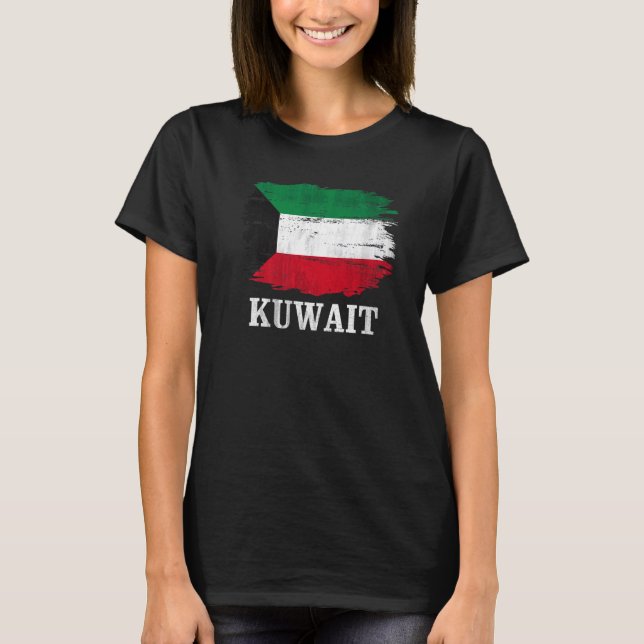 T-shirt Drapeau vintage koweïtien (Devant)