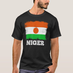 T-shirt Drapeau vintage Niger Pays Drapeau rétro Nigeria