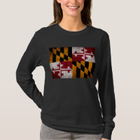 Drapeau vintage patiné d'état du Maryland