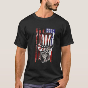 T-shirt Drapeau vintage rétro américain, patriotique