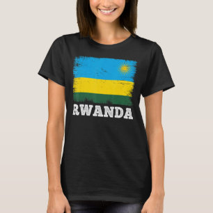 T-shirt Drapeau vintage Rwanda Pays Drapeau rétro Rwanda