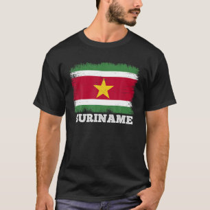 T-shirt Drapeau vintage Suriname Pays, Drapeau rétro Surin