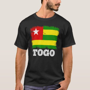 T-shirt Drapeau vintage Togo Pays Drapeau rétroactif togol