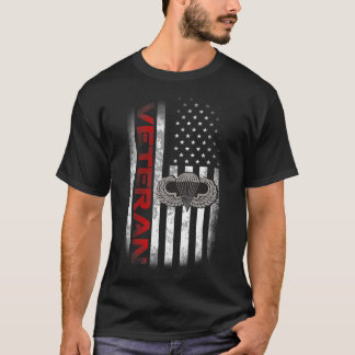 T-shirt Drapeau vintage US Parachutiste Division aéroporté