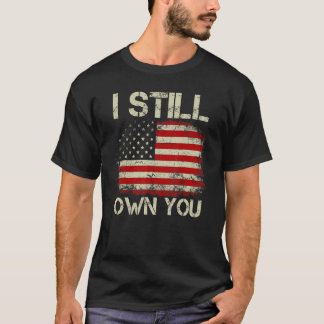 T-shirt Drapeau Vintage Usa Patriotes Je Vous Appartiens E