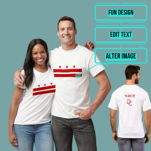 T-shirt Drapeau Washington DC