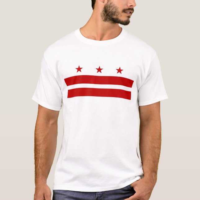 T-shirt Drapeau Washington DC (Devant)