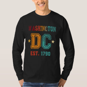 T-shirt Drapeau Washington Dc Love Capitol Hill Souvenir R