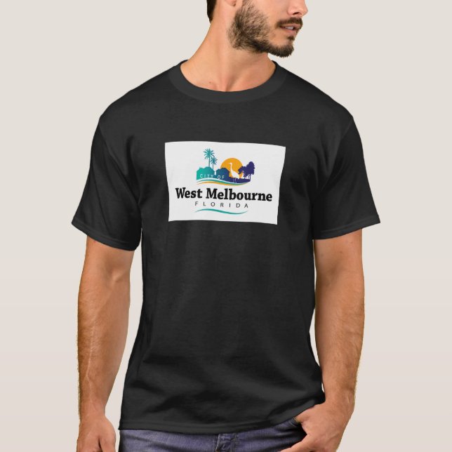 T-shirt Drapeau West Melbourne Florida (Devant)