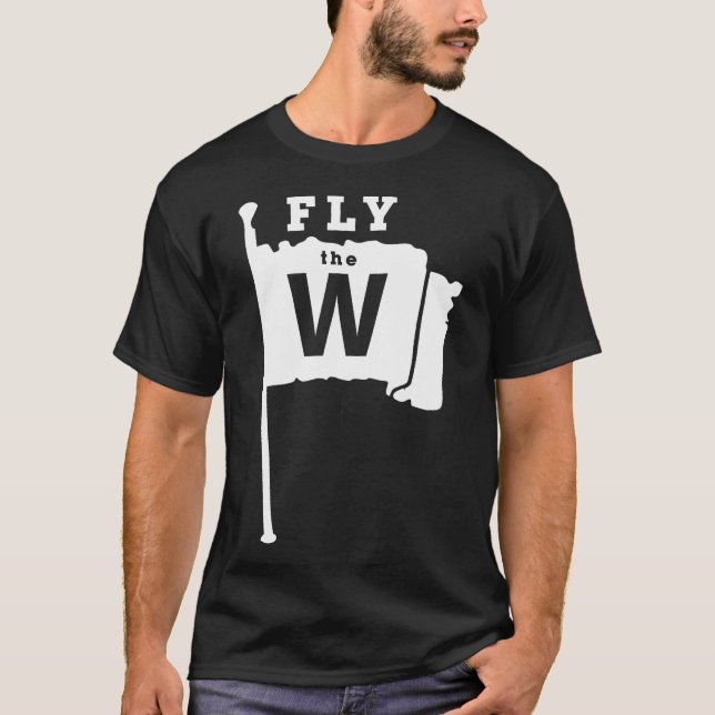 T-Shirt Drapeau Winning De Baseball W Chicago (Devant)
