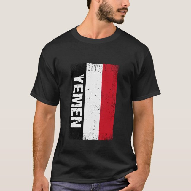 T-shirt Drapeau yéménite Yémen (Devant)