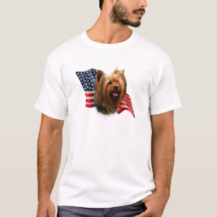 T-shirt Drapeau Yorkshire Terrier